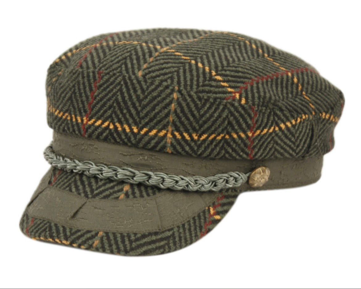 Epoch Hats Herringbone Wool Greek Fisherman's Hat Olive