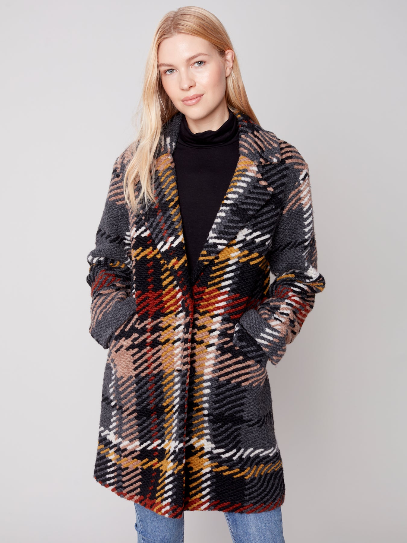 Charlie B Plaid Car Coat with Lining – Yogi's Closet