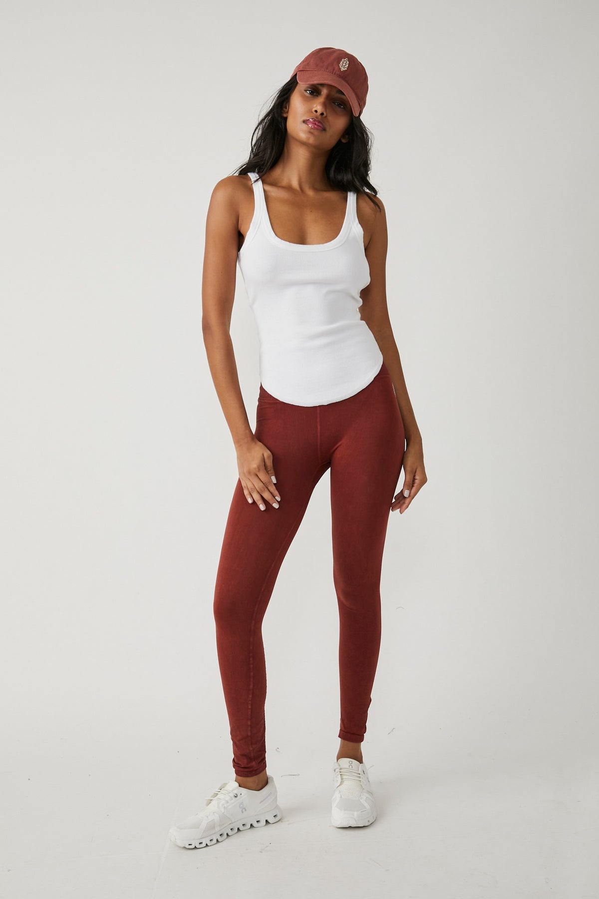Free People Movement High Rise 7/8 Length Good Karma Leggings Size Medium/ Large Brown - $49 - From Adrienne