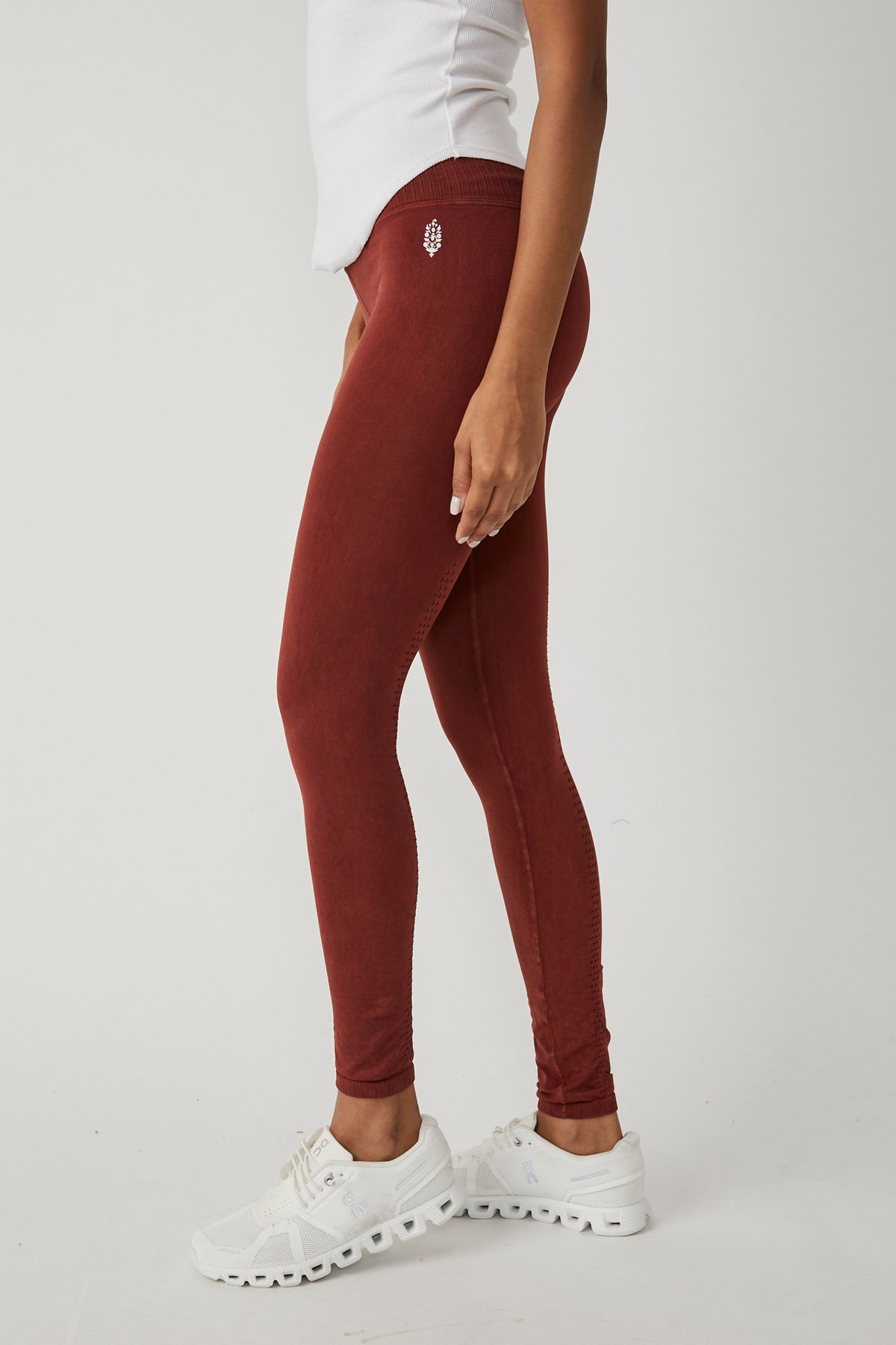 Free People Movement High Rise 7/8 Length Good Karma Leggings Size Medium/ Large Brown - $49 - From Adrienne